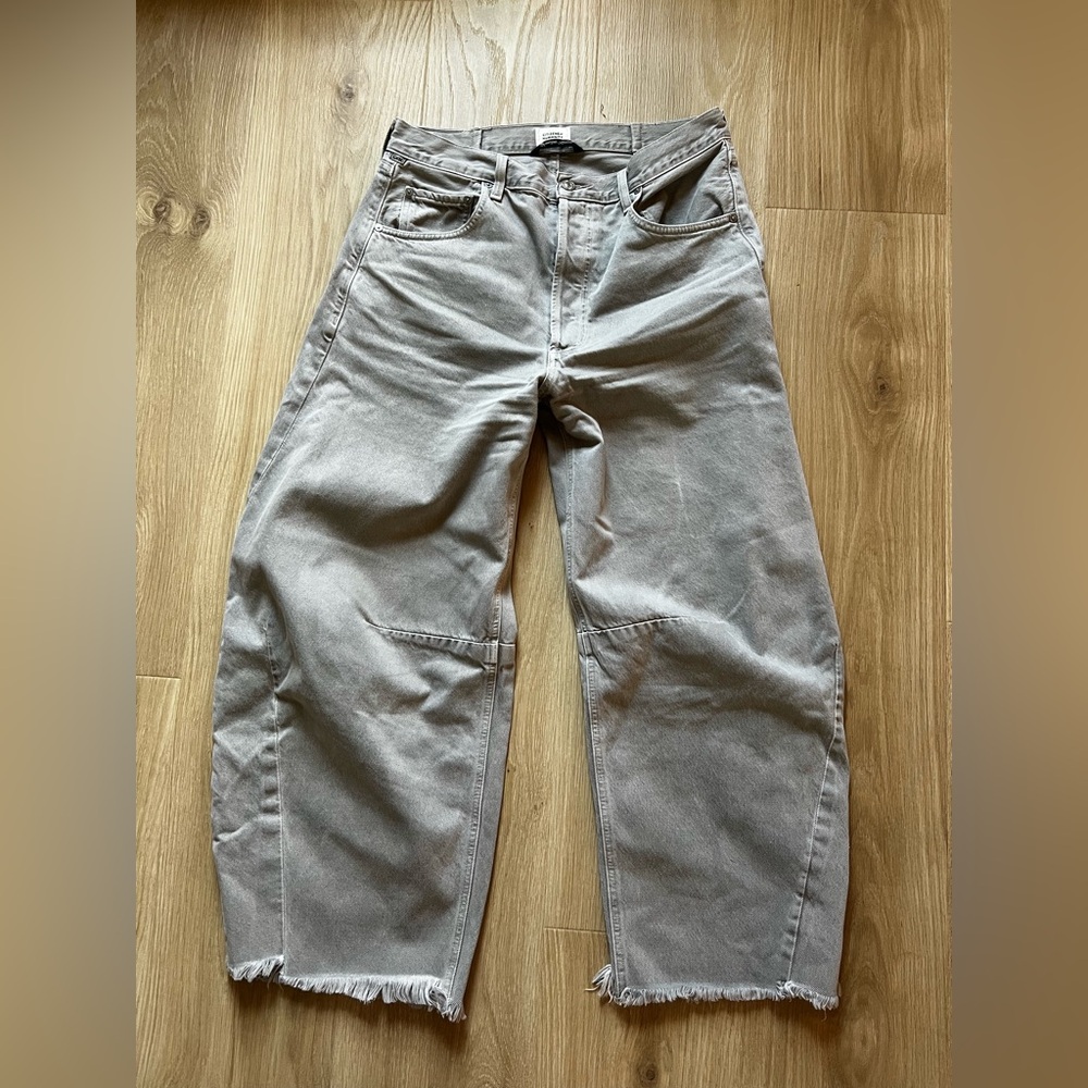 Citizens Of Humanity Gray Relaxed Barrel Jeans